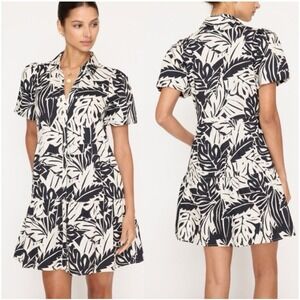 Brochu Walker $318 Havana Mini Dress in Black & White Size Small w/pockets!